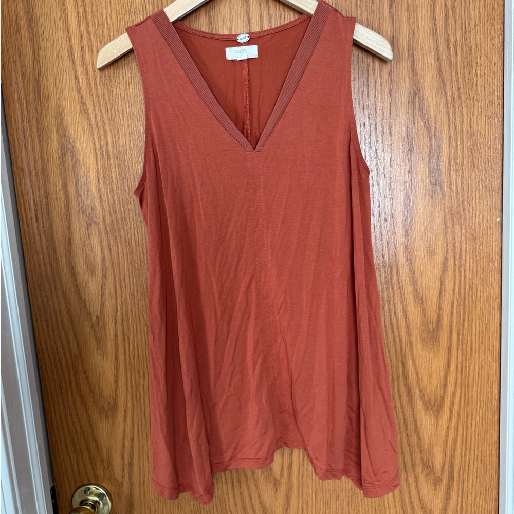 Cupio Orange Relaxed Tank Top